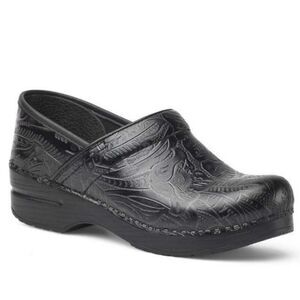 Dansko Women's Professional Black Tooled Leather C